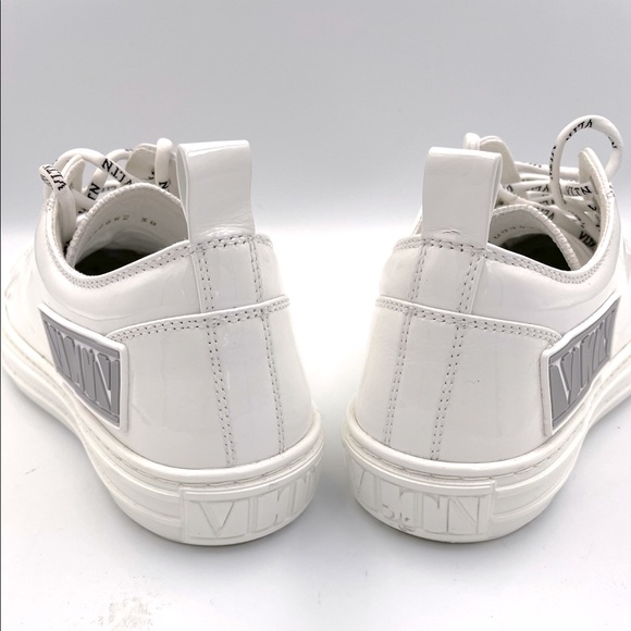 Authentic Valentino Garavani VLTN Patent Giggies Low Top Sneakers - Picture 10 of 15